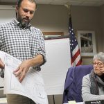 Evan Thompson / The Record                                Damon Arndt shows schematics of his proposed wellness centre to the Langley City Council at a Nov. 7 meeting.
