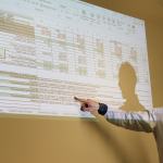 Kyle Jensen / The Record Parks commissioner and treasurer Matt Simms goes over the 2017 budget with parks staff and other commissioners.