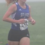 Erin Simms photo                                Though South Whidbey senior Sophia Morgan did not meet her goal of running a sub-20-minute race on a 5,000-meter course, she was happy to have qualified for the state championships.