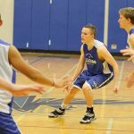 Evan Thompson / The Record                                Falcon senior Tyler Heggenes looks to get open during practice on Monday afternoon.