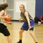 Evan Thompson / The Record                                South Whidbey junior Kolby Heggenes defends against senior Bailey Forsyth at a practice Tuesday afternoon.