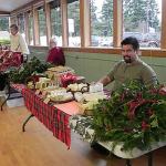 Contributed photo                                A vendor from a past Clinton Holiday Bazaar feels the holiday spirit.