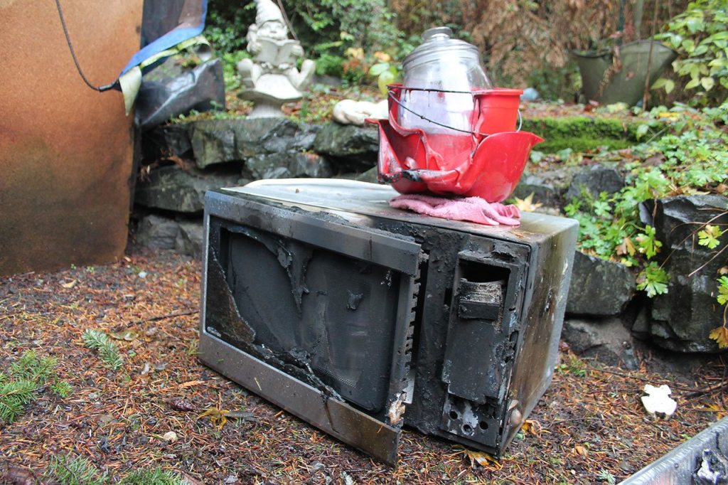 Kyle Jensen / The Record                                A microwave is expected to be the cause of the fire. Favini says the microwave wasn&rsquo;t being used when she noticed smoke coming from the building&rsquo;s vent.