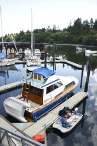 Three boaters get set to head out into Saratoga Passage from the Langley marina. State officials this week raised concerns about the city's transfer of the property to the Port of South Whidbey.