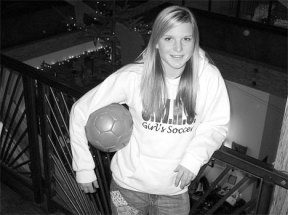 Falcon senior Rita Jones is the Cascade Conference 2005 soccer Defensive Player of the Year.