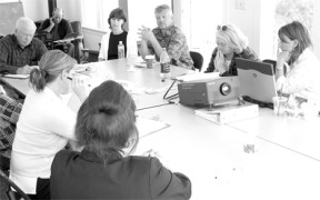 From left: Jim Patton (Port of Coupeville manager)