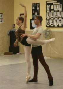 Jachen Mackner as “Clara” and Sean Tomerlin as “The Prince” will spend many hours in the studio capturing the magic of “The Nutcracker.”
