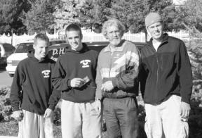 South Whidbey High School was represented by six players at the district tennis tournament in Federal Way Nov. 1 and 2. Ten teams competed in the tournament. Pictured from left  are Tim Klopfenstein