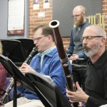 Kyle Jensen / The Record                                Bassoonist and South Whidbey High School music teacher Chris Harshman rehearses his part for Peter and the Wolf.