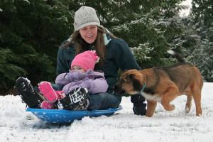 They dreamed of snow on South Whidbey, and so it came to be