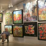 Contributed photo                                Louie Rochon sits in his 600 square foot studio space. Rochon&rsquo;s work illustrates the swing of emotions he typically goes through due to his bi-polar disorder and clinical depression.