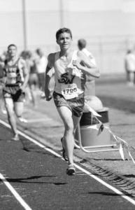 South Whidbey High School junior James Sundquist finishes strong in the recent South Whidbey Invitational. He continued to lead the Falcon boys last weekend at the Hoquiam Invitational