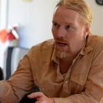 Justin Burnett / The Record                                Eric Nutting, a project engineer with Gray & Osborne, Inc., answers a question during a technical worshop on Tuesday concerning the stalled Freeland sewer project. Work has since resumed with a pilot study.