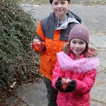 Kyle Jensen / The Record                                Siblings Traynor Prael, 10, and Kaia Prael, 6, of Freeland found a few sea floats to add to their preexisting collection of glass orbs.