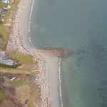 Justin Burnett / The Record                                The long contested public beach access at the end of Wonn Road in Greenbank as seen from above. A settlement approved on Tuesday will split the property in half, leaving the southern portion to the Montgomery family and the northern half to the public.