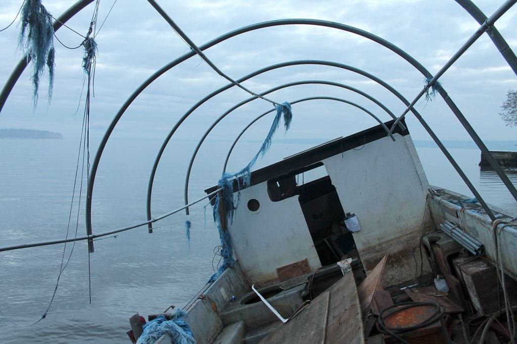 Kyle Jensen / The Record &mdash; No hazardous materials were found on the vessel, ruling out the possibility of an environmental hazard. The boat did pose a nighttime navigational hazard, though.