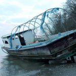 Kyle Jensen / The Record &mdash; &rdquo;Liberty&rdquo; eluded the state&rsquo;s Derelict Vessel Removal Program for nearly a month since it never grounded and was regularly moved by tides.