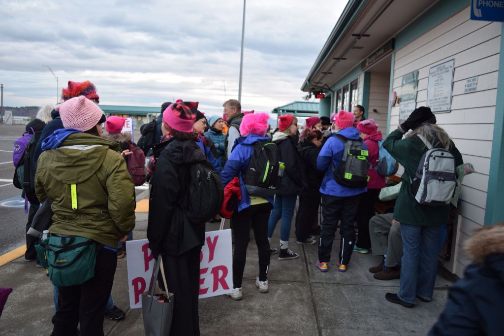 Whidbey residents make history as part of Womxn’s March on Seattle