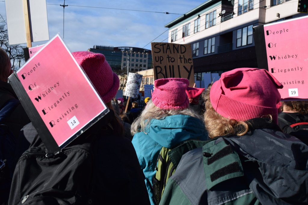 Whidbey residents make history as part of Womxn’s March on Seattle