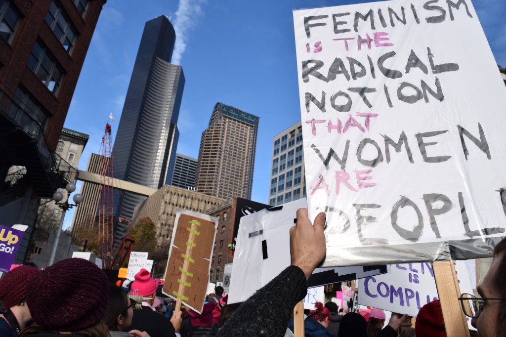 Whidbey residents make history as part of Womxn’s March on Seattle