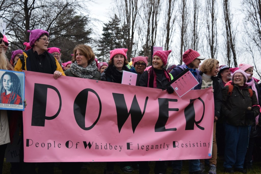 Whidbey residents make history as part of Womxn’s March on Seattle