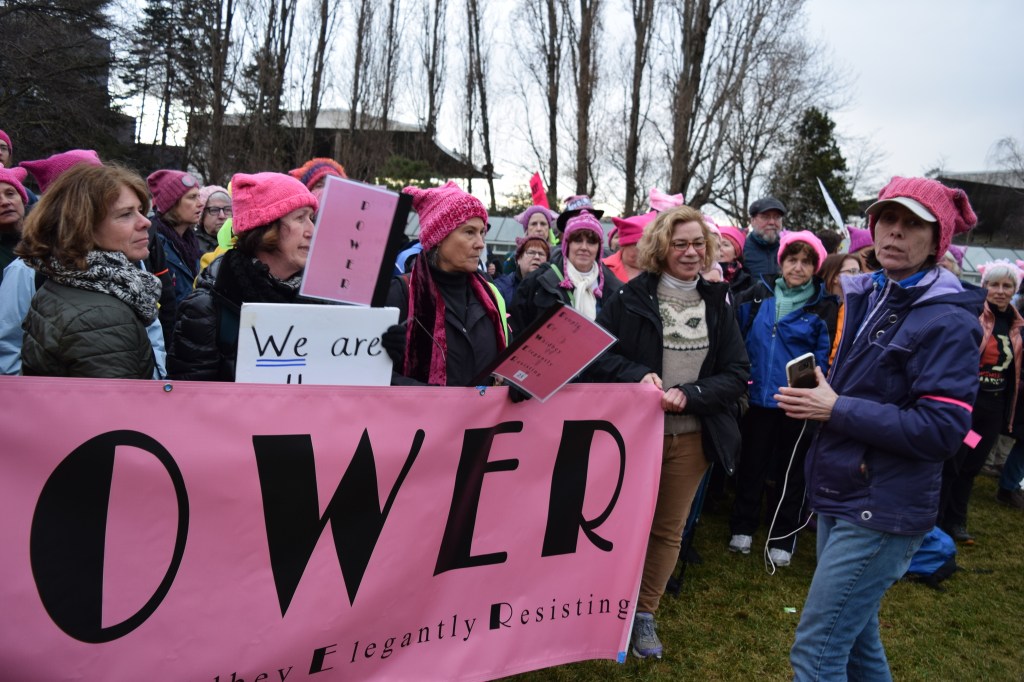 Whidbey residents make history as part of Womxn’s March on Seattle