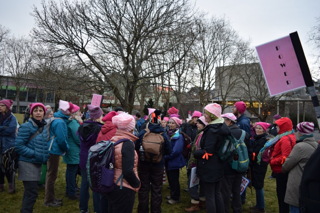 Whidbey residents make history as part of Womxn’s March on Seattle