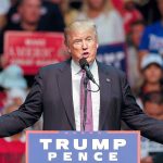 Andy Bronson / The Herald                                Donald Trump speaks to a nearly full arena of supporters during a pre-election rally at Everett&rsquo;s Xfinity Arena Aug. 30, 2016.                                Andy Bronson / The Herald &mdash; Donald Trump speaks to a nearly full arena of supporters during a pre-election rally at Xfinity Arena on Tuesday, Aug. 30, 2016.