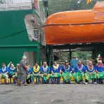 Contributed photo &mdash; Members of the American Samoan cabinet welcomed the vessel during an official ceremony hosted by the government.