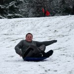 Kids swap books for boards, sleds and skis after Monday snowfall