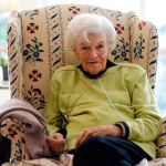 Justin Burnett / The Record &mdash; Theo Wells chats with The Record Thursday morning, three days before the day she selected as her last.