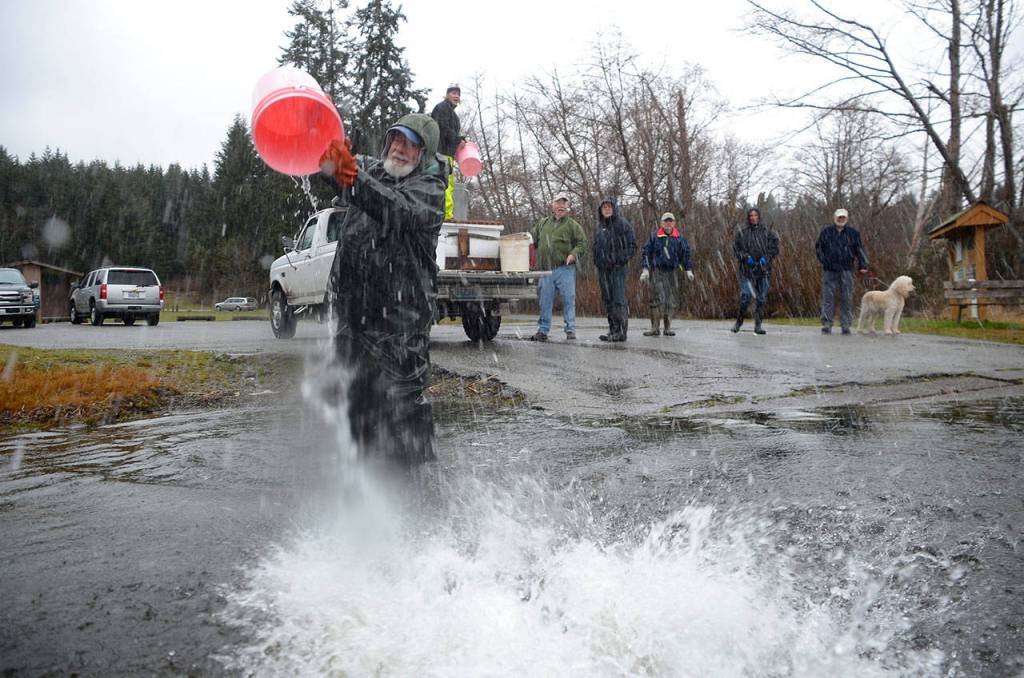 SLIDESHOW | Lone Lake swimming with rainbows; fly clubs dump 500 pounds of trout into ‘regional’ fishing hole