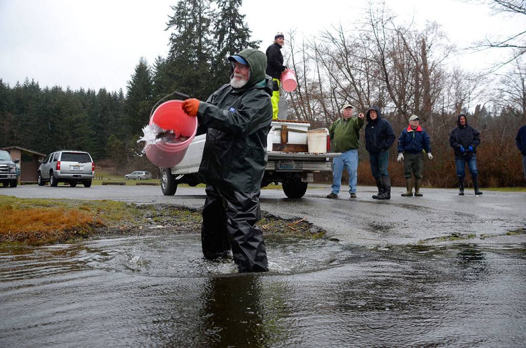 SLIDESHOW | Lone Lake swimming with rainbows; fly clubs dump 500 pounds of trout into ‘regional’ fishing hole
