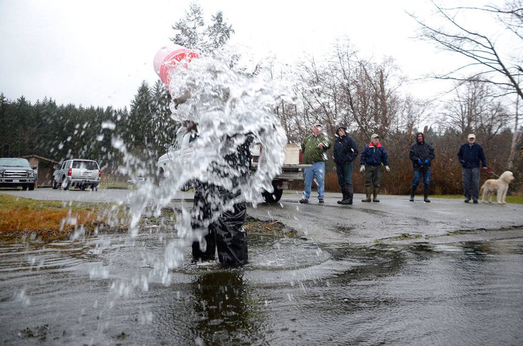 SLIDESHOW | Lone Lake swimming with rainbows; fly clubs dump 500 pounds of trout into ‘regional’ fishing hole