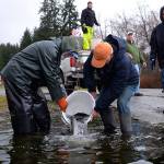 SLIDESHOW | Lone Lake swimming with rainbows; fly clubs dump 500 pounds of trout into ‘regional’ fishing hole