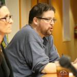 Evan Thompson / The Record &mdash; City Councilman Thomas Gill discusses the sanctuary city topic at Monday night&rsquo;s meeting.