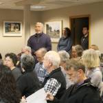 Evan Thompson / The Record &mdash; Langley resident Will Collins speaks about his support for Langley becoming a sanctuary city at Monday night&rsquo;s city council meeting. Advocates once again made their presence felt during an hour-long public comment period.