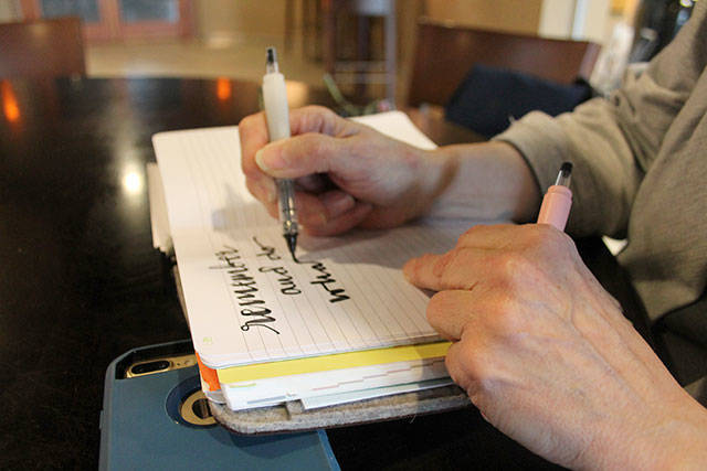 Kyle Jensen / The Record &mdash; Writing is like breathing for Radmacher. She says she writes and creates something every day.