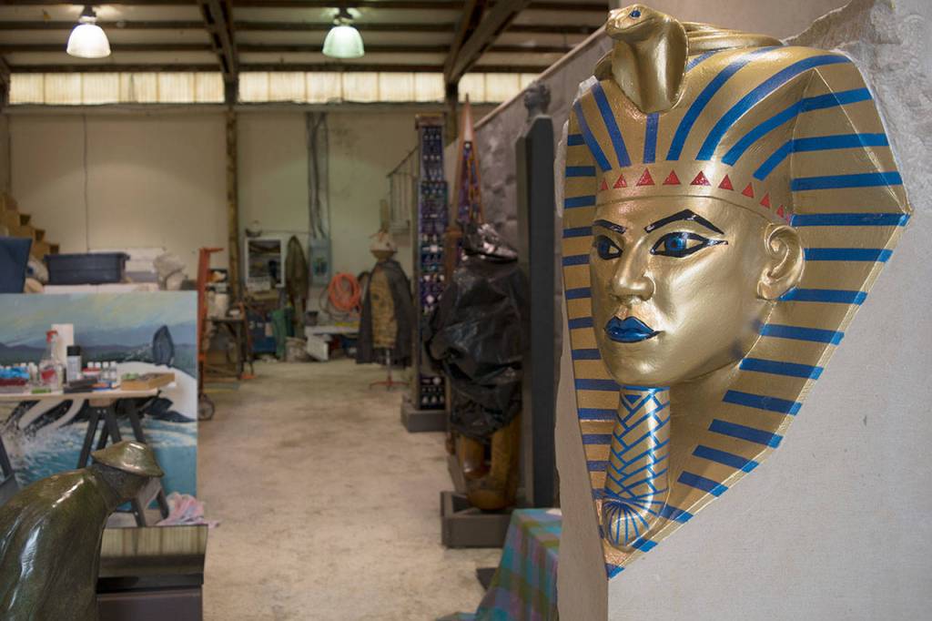 Kyle Jensen / The Record &mdash; Inside Freeland Art Studios, the work of 12 resident artists is on display.