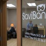 Kyle Jensen / The Record &mdash; SaviBank opened a full service branch in Freeland on Monday. The addition of SaviBank brings the number of banks in downtown Freeland to six.