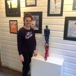 Contrubuted photo &mdash; Oak Harbor High School student Emma Lerch created a piece called &ldquo;The Weight,&rdquo; which illustrates a woman holding up a man with a glass ceiling.