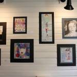 Kyle Jensen / The Record &mdash; Pieces made by students will hang on the Bayview Cash Store walls until May 26.