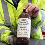 Photo by Patricia Guthrie/Whidbey News-Times                                Extremely dangerous chemicals used on farms in the past still show up, says Gene Clark, Island County recycling and hazardous waste coordinator.