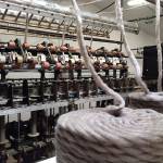 Contributed photo &mdash; The pin draft machine that Abundant Earth Fiber uses was built in the 1990s, but the technology is from the turn of the century.