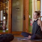 Kyle Jensen / The Record &mdash; Lovely opens the floor in between poses to discussion.