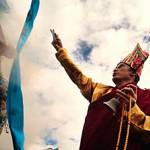 Kilung Foundation photo &mdash; Rinpoche pictured in Tibet giving a blessing.