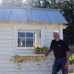 Kyle Jensen / The Record &mdash; Bayview resident Bob Bowling has won awards at the Northwest Flower and Garden Show for the presentation of his rustic sheds and chicken coops.
