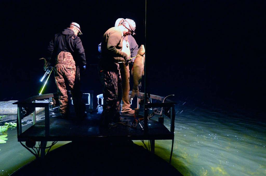 Bow fishermen return to Lone Lake for carp
