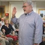 Evan Thompson / The Record &mdash; Burt Beusch was appointed to an open seat on the Langley City Council at its regular monthly meeting on Monday night. He was one of three candidates. The other two were Christy Korrow and Frank Rose.