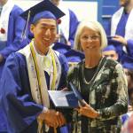 Evan Thompson / The Record &mdash; South Whidbey High School graduate Spencer Fee was among those who received scholarships from local donors during the school&rsquo;s senior awards night on June 6.